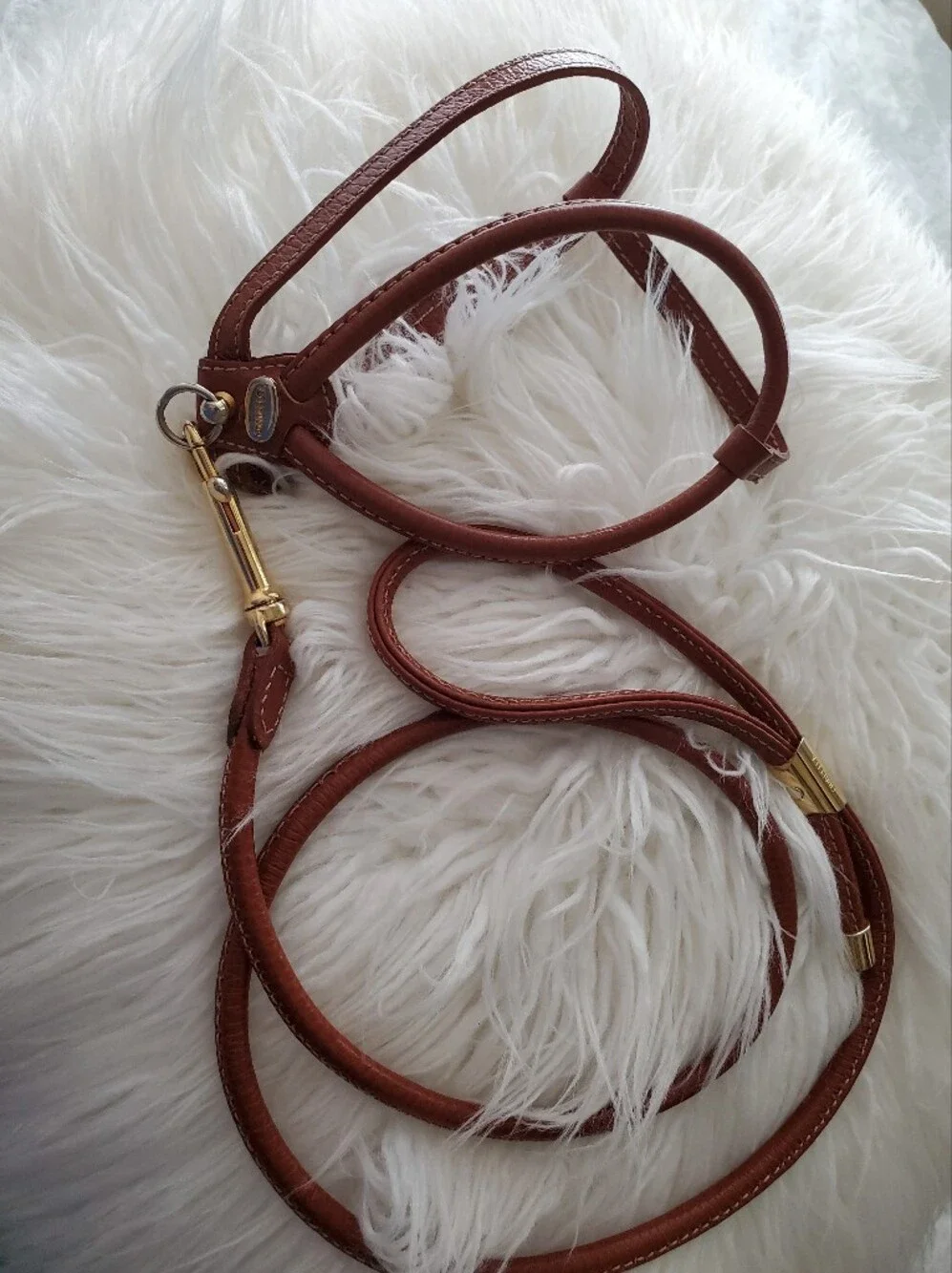 Cinopelca Brown Italian Leather Harness & Matching Lead (Used)
